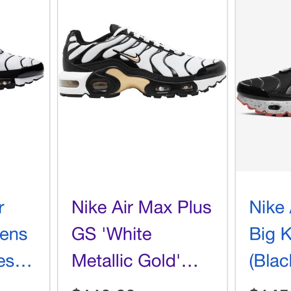 Nike air max plus boys 6.5 never worn